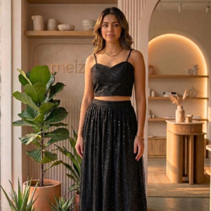 ✨ Sparkle Mesh Skirt Co-ord Set