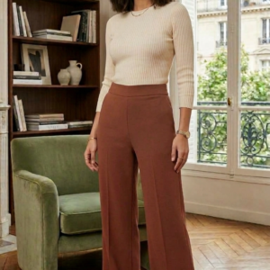 High-Waist Wide-Leg Pants