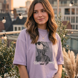 Keep It Yourself Graphic Oversized T-Shirt